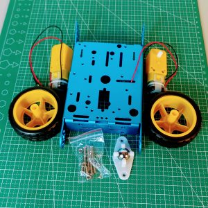 New Aluminum Smart Robot Car Chassis Kit for School Project Educational Robotics Engineering (Blue)