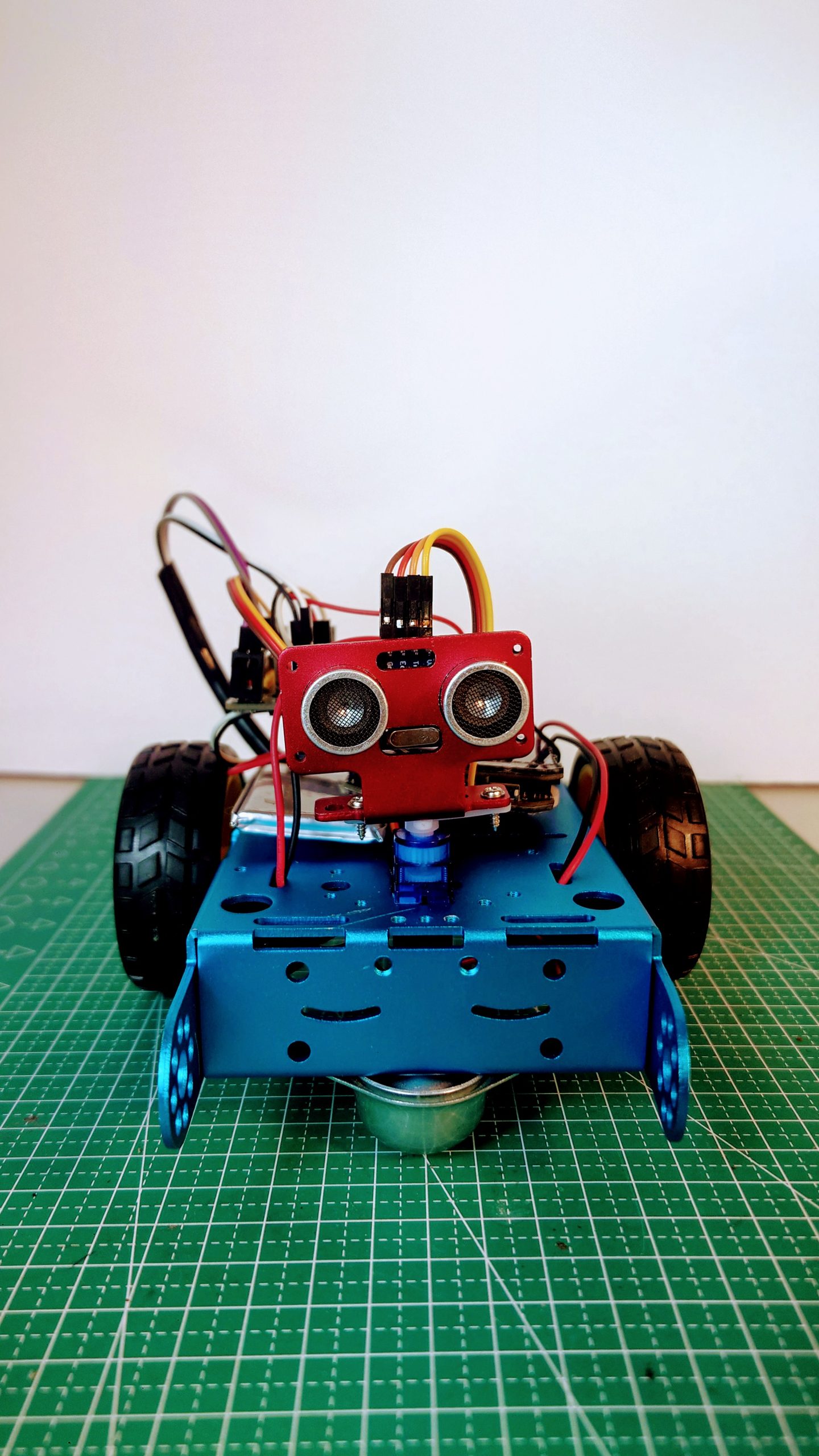 New Aluminum Smart Robot Car Chassis Kit for School Project Educational Robotics Engineering (Blue) - Image 2